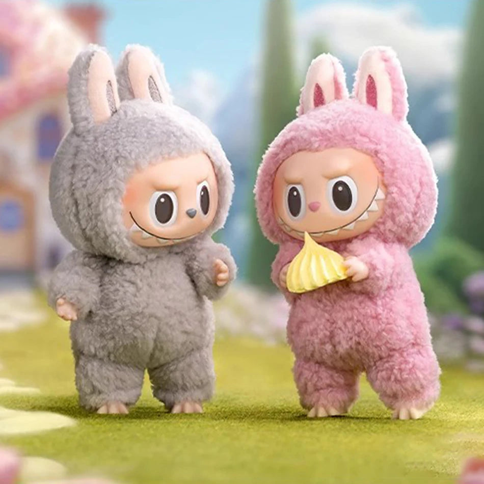 2025 New Labubu The Monsters Heartbeat Macaron Enamel Face Blind Box labubu sitting party Kawaii Doll Kid Christmas Gifts