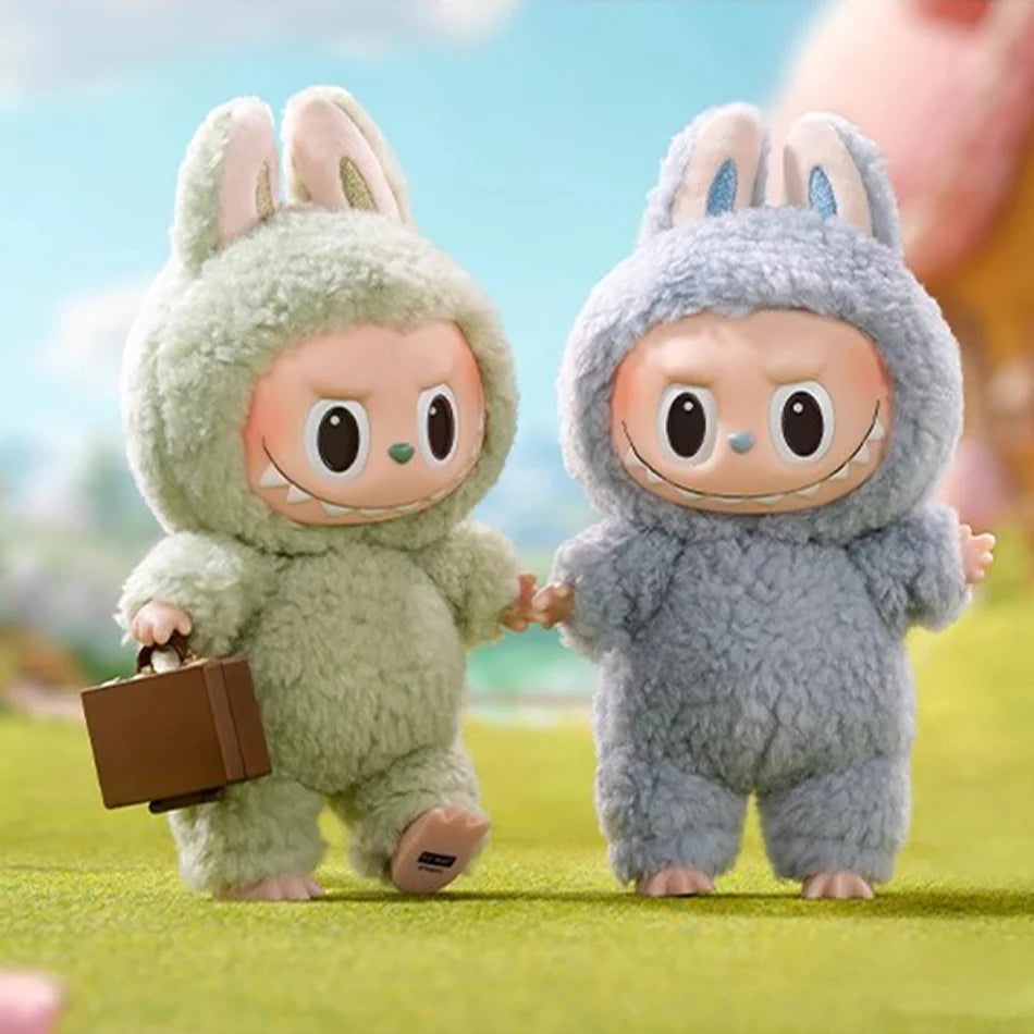 2025 New Labubu The Monsters Heartbeat Macaron Enamel Face Blind Box labubu sitting party Kawaii Doll Kid Christmas Gifts