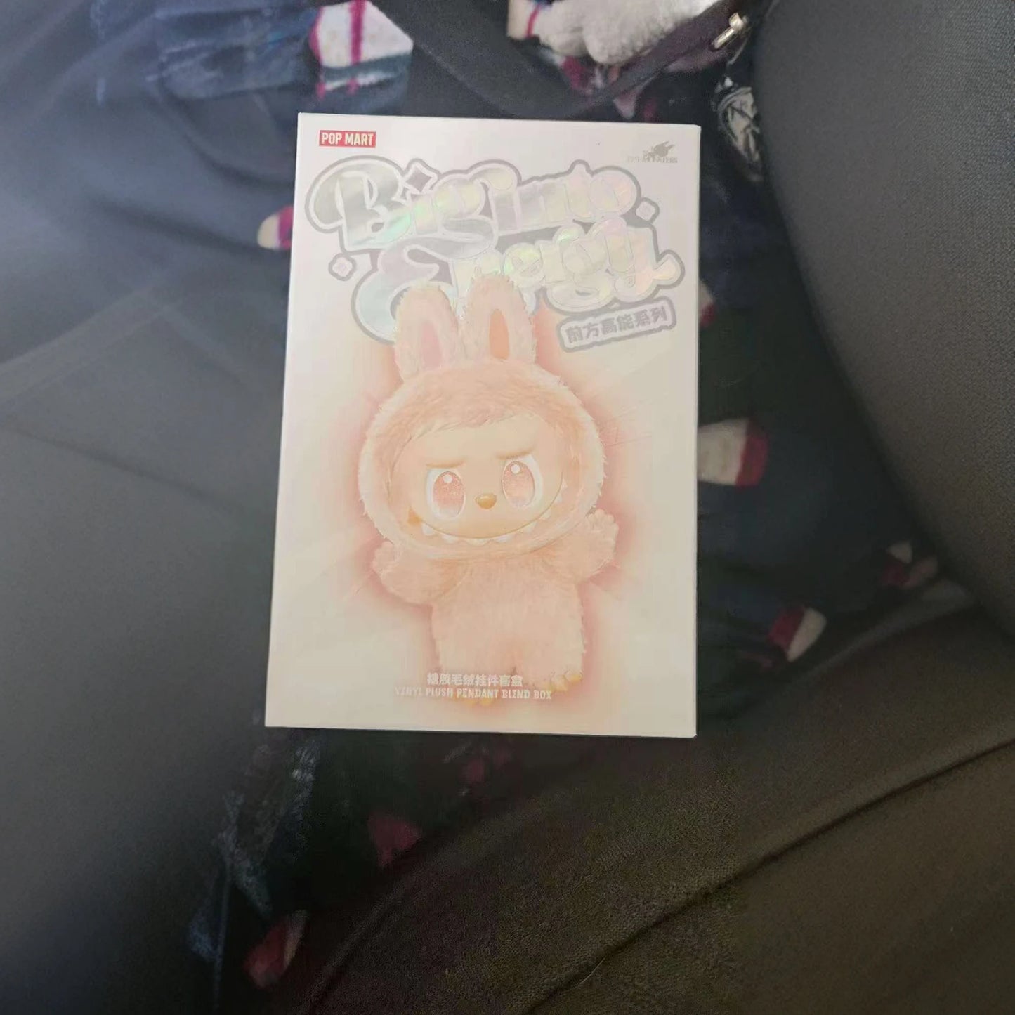 Labubu V3 Big Into Energy Series Blind Box The Monsters Vinyl Plush Pendant Face Doll Action Figure Replica Labubu Keychain Gift