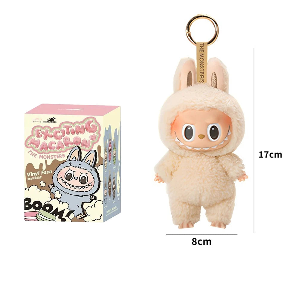 2025 New Labubu The Monsters Heartbeat Macaron Enamel Face Blind Box labubu sitting party Kawaii Doll Kid Christmas Gifts