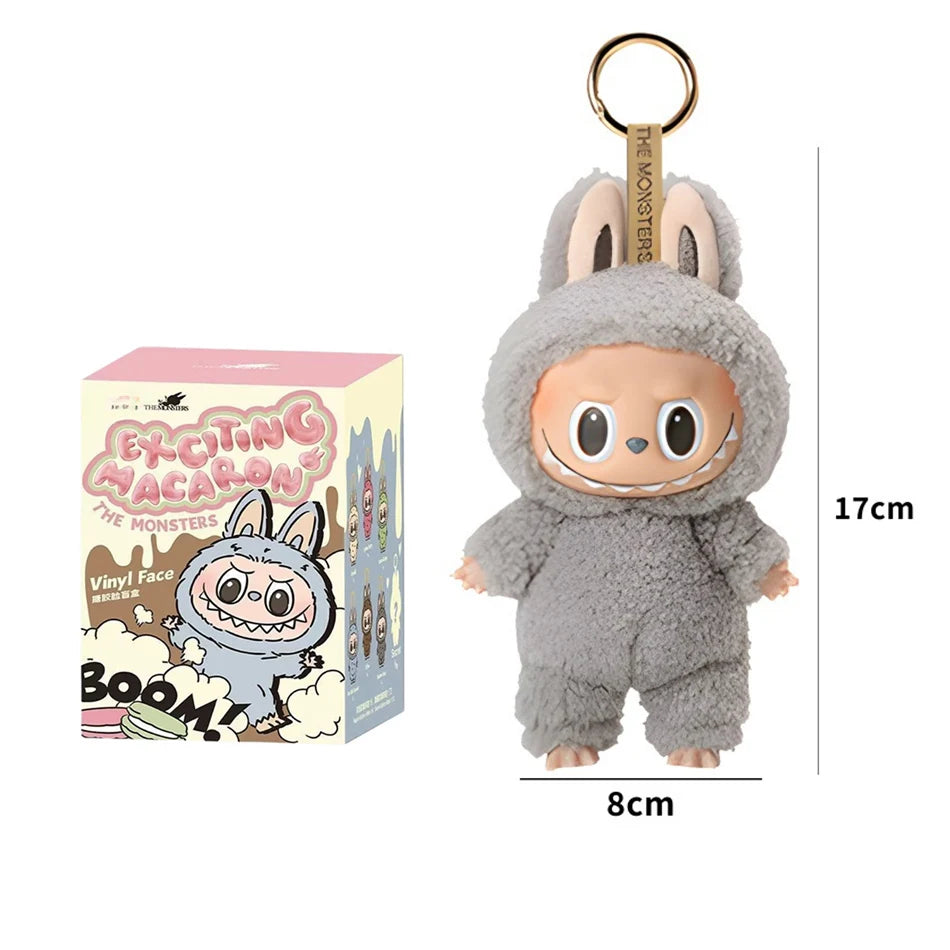 2025 New Labubu The Monsters Heartbeat Macaron Enamel Face Blind Box labubu sitting party Kawaii Doll Kid Christmas Gifts
