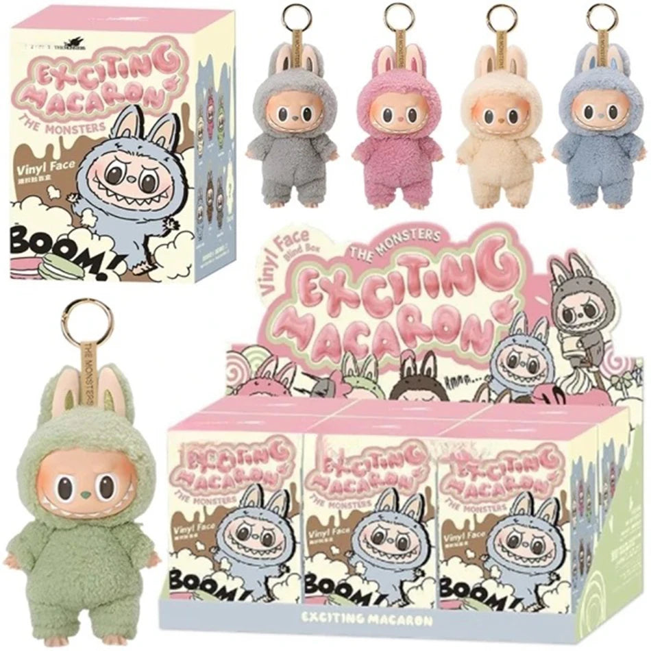 Cute Hot Sale Anime Figure Labubu Vinyl Pendant Doll Model Toy Cute Monster Replica Keychain Toys Birthday Gifts