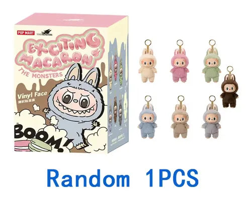 2025 New Labubu The Monsters Heartbeat Macaron Enamel Face Blind Box labubu sitting party Kawaii Doll Kid Christmas Gifts
